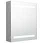 vidaXL Armario de baño con espejo LED gris hormigón 50x14x60 cm vidaXL Armario de baño con espejo LED gris hormigón 50x14x60 cm