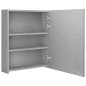 vidaXL Armario de baño con espejo LED gris hormigón 50x14x60 cm vidaXL Armario de baño con espejo LED gris hormigón 50x14x60 cm