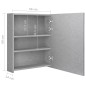 vidaXL Armario de baño con espejo LED gris hormigón 50x14x60 cm vidaXL Armario de baño con espejo LED gris hormigón 50x14x60 cm