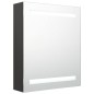 vidaXL Armario de baño con espejo gris antracita 50x14x60 cm vidaXL Armario de baño con espejo gris antracita 50x14x60 cm