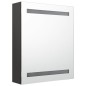 vidaXL Armario de baño con espejo gris antracita 50x14x60 cm vidaXL Armario de baño con espejo gris antracita 50x14x60 cm