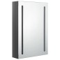 vidaXL Armario de baño con espejo LED gris brillante 50x13x70 cm vidaXL Armario de baño con espejo LED gris brillante 50x13x70 cm