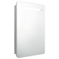 vidaXL Armario de baño con espejo y LED gris hormigón 60x11x80 cm vidaXL Armario de baño con espejo y LED gris hormigón 60x11x80 cm