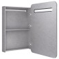 vidaXL Armario de baño con espejo y LED gris hormigón 60x11x80 cm vidaXL Armario de baño con espejo y LED gris hormigón 60x11x80 cm