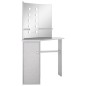vidaXL Tocador de esquina con LED gris hormigón 111x54x141,5 cm vidaXL Tocador de esquina con LED gris hormigón 111x54x141,5 cm