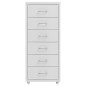 vidaXL Armario archivador móvil metal gris 28x41x69 cm vidaXL Armario archivador móvil metal gris 28x41x69 cm
