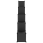 vidaXL Estantería de cubos con 15 compartimentos y puertas PP negro vidaXL Estantería de cubos con 15 compartimentos y puertas PP negro