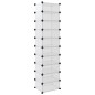 vidaXL Zapatero PP transparente 44x32x174 cm vidaXL Zapatero PP transparente 44x32x174 cm