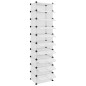 vidaXL Zapatero PP transparente 44x32x174 cm vidaXL Zapatero PP transparente 44x32x174 cm
