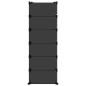 vidaXL Zapatero PP negro 94,5x36,5x106 cm vidaXL Zapatero PP negro 94,5x36,5x106 cm