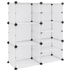 vidaXL Zapatero PP transparente 84x31,5x93 cm