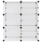vidaXL Zapatero PP transparente 84x31,5x93 cm vidaXL Zapatero PP transparente 84x31,5x93 cm