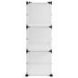 vidaXL Zapatero PP transparente 84x31,5x93 cm vidaXL Zapatero PP transparente 84x31,5x93 cm