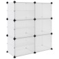vidaXL Zapatero PP transparente 84x31,5x93 cm vidaXL Zapatero PP transparente 84x31,5x93 cm