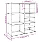 vidaXL Zapatero PP transparente 84x31,5x93 cm vidaXL Zapatero PP transparente 84x31,5x93 cm