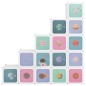 vidaXL Estantería de cubos infantil con 15 compartimentos blanco PP vidaXL Estantería de cubos infantil con 15 compartimentos blanco PP