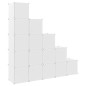 vidaXL Estantería de cubos infantil con 15 compartimentos blanco PP vidaXL Estantería de cubos infantil con 15 compartimentos blanco PP