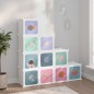 vidaXL Estantería infantil de cubos con 10 compartimentos blanco PP vidaXL Estantería infantil de cubos con 10 compartimentos blanco PP