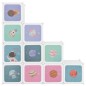 vidaXL Estantería infantil de cubos con 10 compartimentos blanco PP vidaXL Estantería infantil de cubos con 10 compartimentos blanco PP