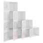 vidaXL Estantería infantil de cubos con 10 compartimentos blanco PP vidaXL Estantería infantil de cubos con 10 compartimentos blanco PP