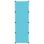 vidaXL Estantería infantil de cubos con 12 compartimentos azul PP vidaXL Estantería infantil de cubos con 12 compartimentos azul PP