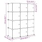 vidaXL Estantería infantil de cubos con 12 compartimentos azul PP vidaXL Estantería infantil de cubos con 12 compartimentos azul PP