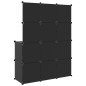 vidaXL Estantería infantil de cubos con 10 compartimentos negro PP vidaXL Estantería infantil de cubos con 10 compartimentos negro PP