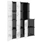vidaXL Estantería infantil de cubos con 10 compartimentos negro PP vidaXL Estantería infantil de cubos con 10 compartimentos negro PP