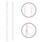 vidaXL Botellero de pared para 12 botellas hierro blanco vidaXL Botellero de pared para 12 botellas hierro blanco