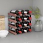 vidaXL Botellero para 12 botellas madera maciza pino marrón vidaXL Botellero para 12 botellas madera maciza pino marrón