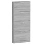 vidaXL Mueble zapatero madera contrachapada gris Sonoma 59x17x150 cm