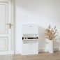 vidaXL Mueble zapatero madera contrachapada blanco 59x17x108 cm vidaXL Mueble zapatero madera contrachapada blanco 59x17x108 cm