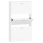 vidaXL Mueble zapatero madera contrachapada blanco 59x17x108 cm vidaXL Mueble zapatero madera contrachapada blanco 59x17x108 cm