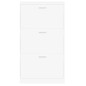 vidaXL Mueble zapatero madera contrachapada blanco 59x17x108 cm vidaXL Mueble zapatero madera contrachapada blanco 59x17x108 cm