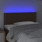 vidaXL Cabecero con LED de tela marrón oscuro 100x5x78/88 cm vidaXL Cabecero con LED de tela marrón oscuro 100x5x78/88 cm