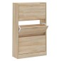 vidaXL Mueble zapatero madera contrachapada roble Sonoma 63x24x103 cm vidaXL Mueble zapatero madera contrachapada roble Sonoma 63x24x103 cm