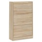 vidaXL Mueble zapatero madera contrachapada roble Sonoma 63x24x103 cm vidaXL Mueble zapatero madera contrachapada roble Sonoma 63x24x103 cm