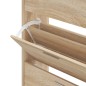 vidaXL Mueble zapatero madera contrachapada roble Sonoma 63x24x103 cm vidaXL Mueble zapatero madera contrachapada roble Sonoma 63x24x103 cm
