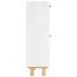 vidaXL Zapatero madera contrachapada blanco ratán natural 52x25x80 cm vidaXL Zapatero madera contrachapada blanco ratán natural 52x25x80 cm