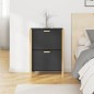 vidaXL Mueble zapatero madera contrachapada negro 57,5x33x80 cm vidaXL Mueble zapatero madera contrachapada negro 57,5x33x80 cm