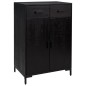vidaXL Zapatero de madera maciza de pino negro 75x40x110 cm vidaXL Zapatero de madera maciza de pino negro 75x40x110 cm