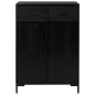 vidaXL Zapatero de madera maciza de pino negro 75x40x110 cm vidaXL Zapatero de madera maciza de pino negro 75x40x110 cm