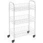 Metaltex Carrito de cocina con 3 cestas Siena blanco Metaltex Carrito de cocina con 3 cestas Siena blanco