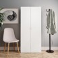 vidaXL Mueble zapatero de madera contrachapada blanco 80x35,5x180 cm vidaXL Mueble zapatero de madera contrachapada blanco 80x35,5x180 cm