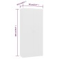 vidaXL Mueble zapatero de madera contrachapada blanco 80x35,5x180 cm vidaXL Mueble zapatero de madera contrachapada blanco 80x35,5x180 cm