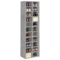 vidaXL Mueble zapatero de contrachapada gris hormigón 80x35,5x180 cm vidaXL Mueble zapatero de contrachapada gris hormigón 80x35,5x180 cm
