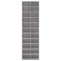 vidaXL Mueble zapatero de contrachapada gris hormigón 80x35,5x180 cm vidaXL Mueble zapatero de contrachapada gris hormigón 80x35,5x180 cm