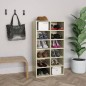 vidaXL Mueble zapatero de madera contrachapada Sonoma 54x34x100,5 cm vidaXL Mueble zapatero de madera contrachapada Sonoma 54x34x100,5 cm