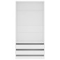 vidaXL Armario de madera contrachapada blanco 100x50x200 cm vidaXL Armario de madera contrachapada blanco 100x50x200 cm