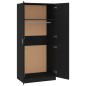 vidaXL Armario de madera contrachapada negro 80x52x180 cm vidaXL Armario de madera contrachapada negro 80x52x180 cm